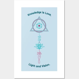 Knowledge is Love, Light and Vision. Posters and Art